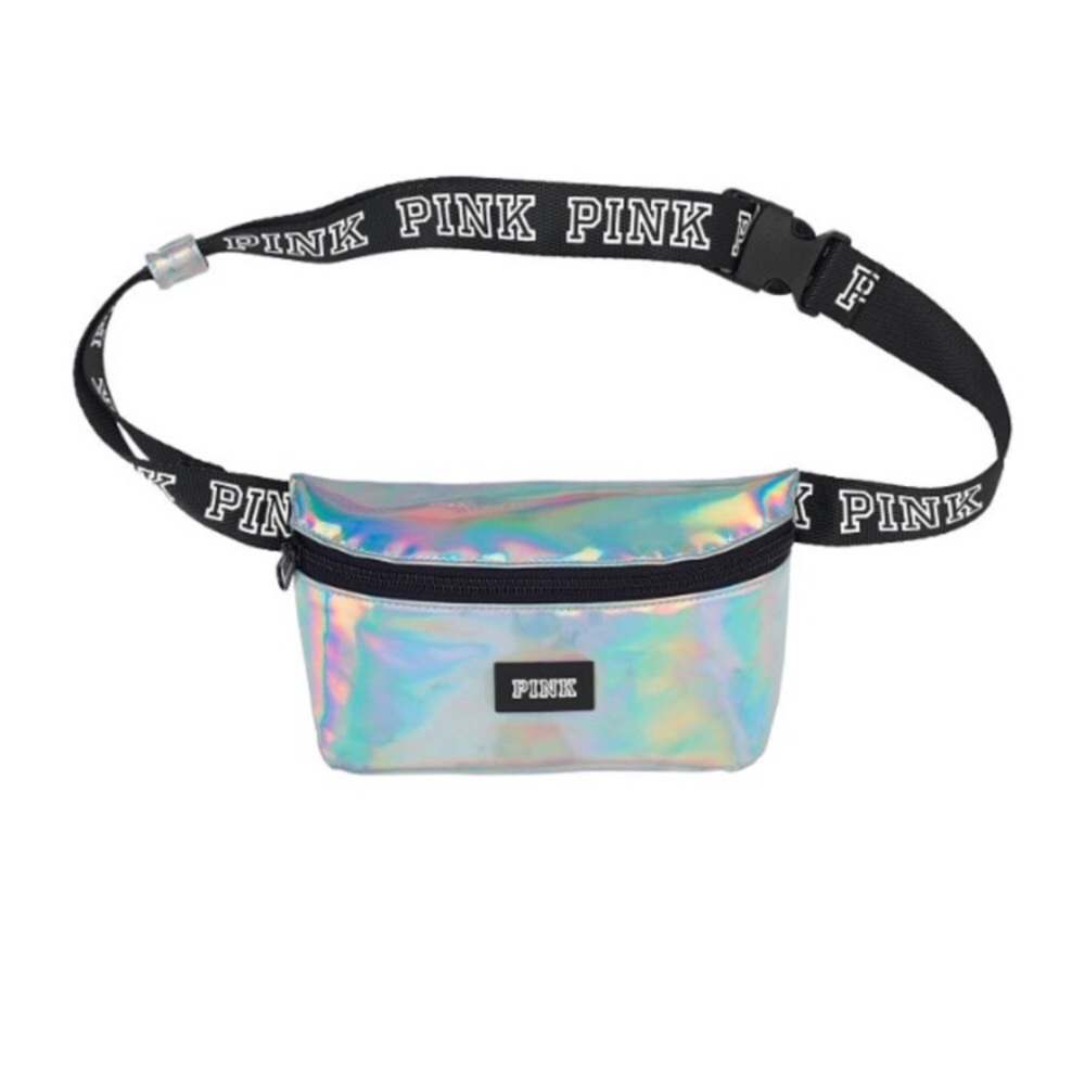 NWT VS PINK iridescent fanny pack